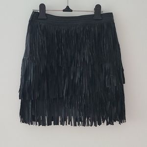 Faux leather skirt